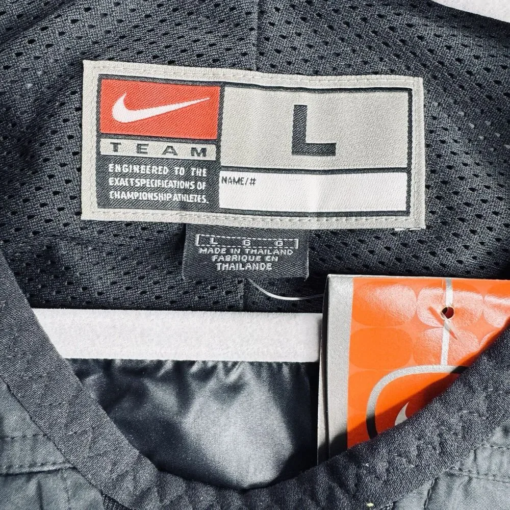 Vtg Nike Iowa‎ Football Windbreaker NEW Men L Center Swoosh Jacket 2003 Bowl Y2K